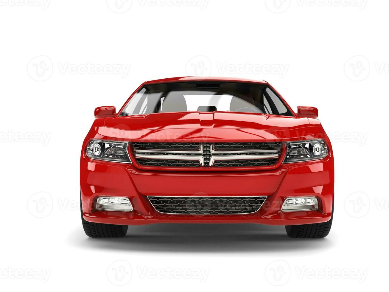 magnifique rouge moderne ville des sports voiture - de face vue photo