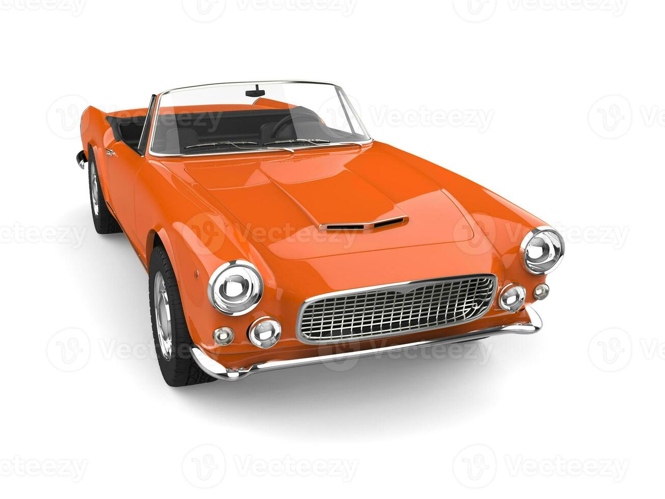 ancien chaud Orange convertible cabriolet muscle voiture photo