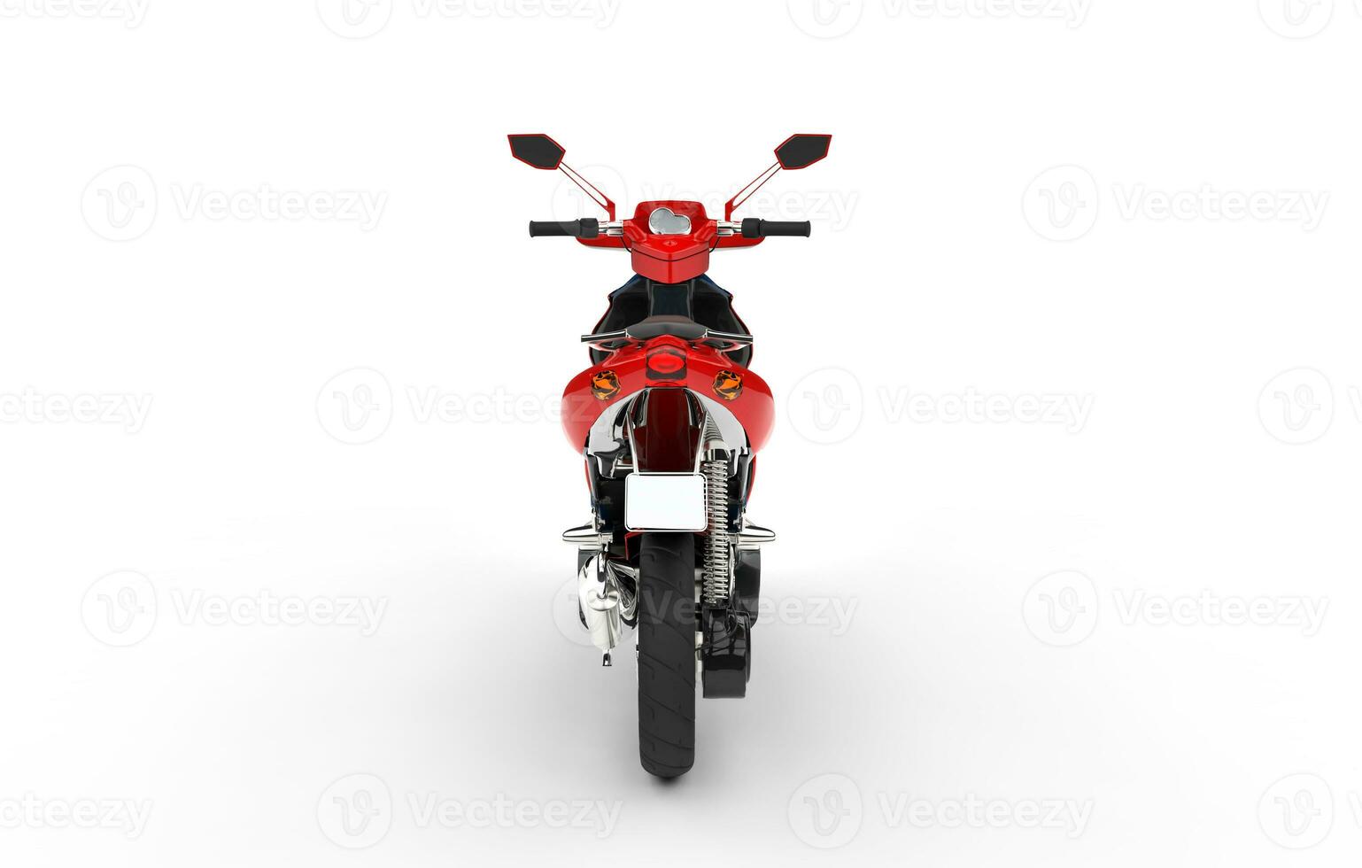 rouge scooter retour vue photo