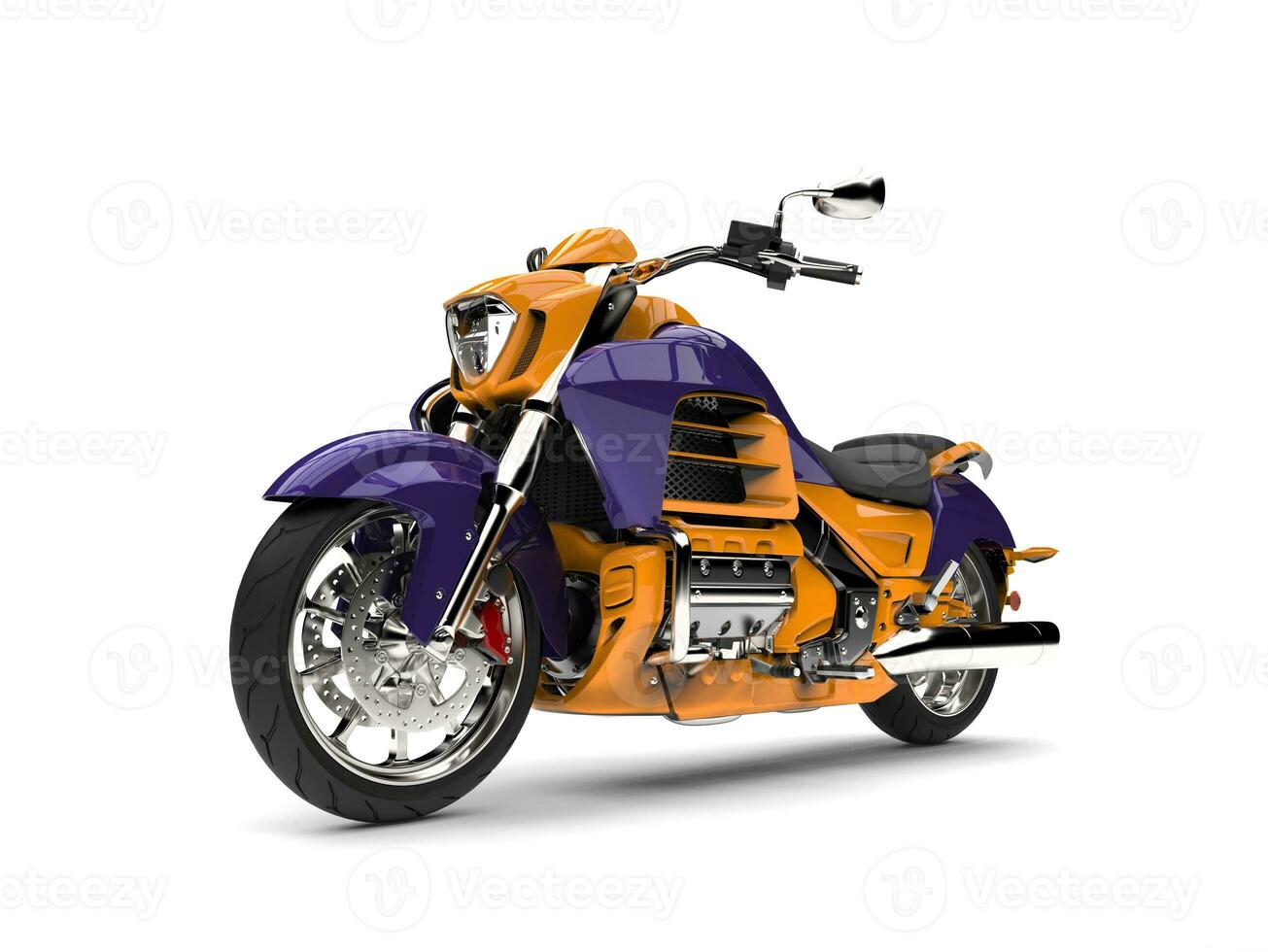 violet et Jaune moderne moto - beauté coup photo