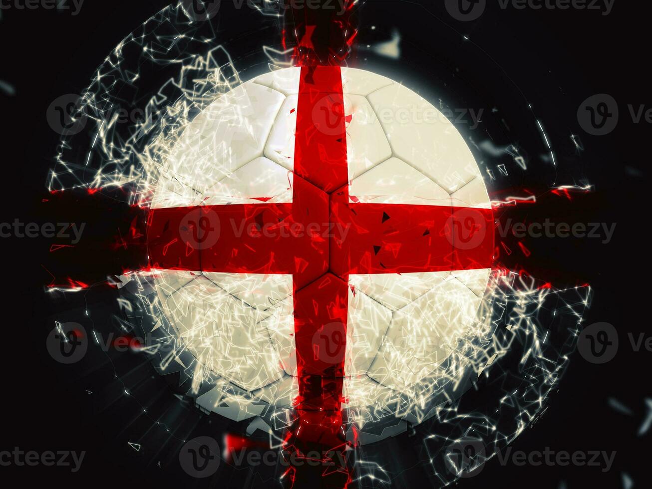 Football Angleterre Balle avec visuel effets photo