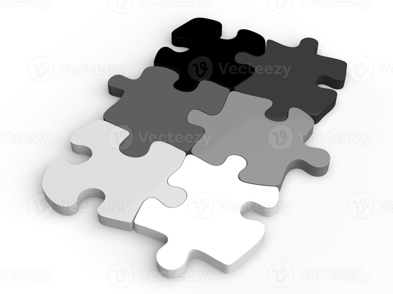 puzzle dans nuances de gris photo