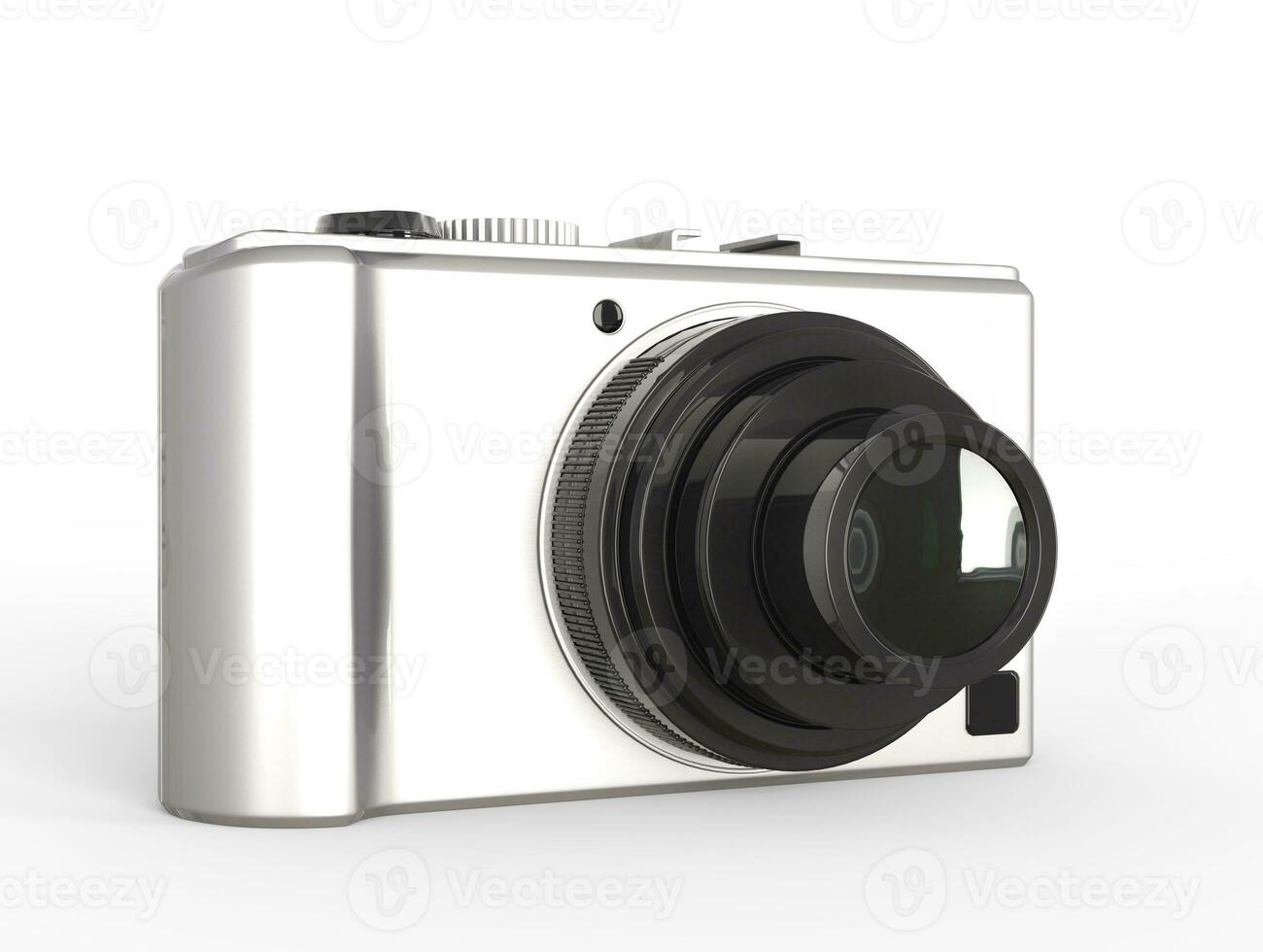 métallique compact numérique photo caméra - de face vue