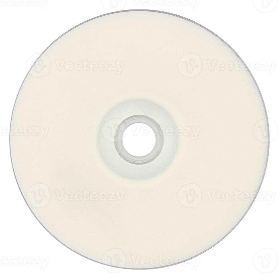 Disque compact cd isolated over white photo