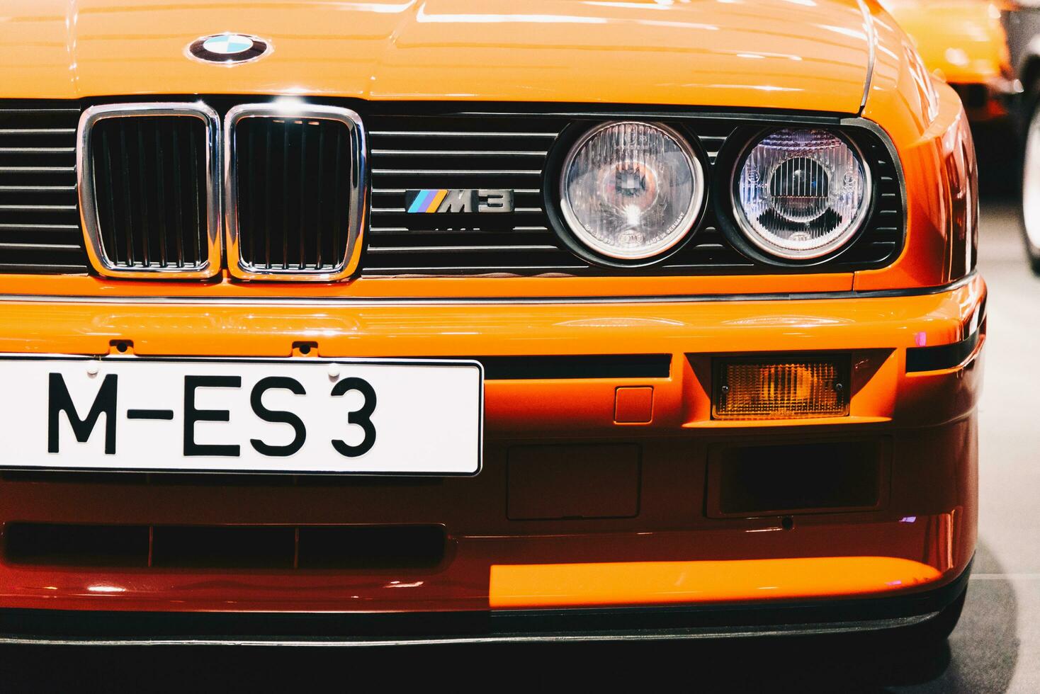 Munich, Allemagne - août 27, 2019 - proche en haut coup de BMW m3 e30 dans le musée photo