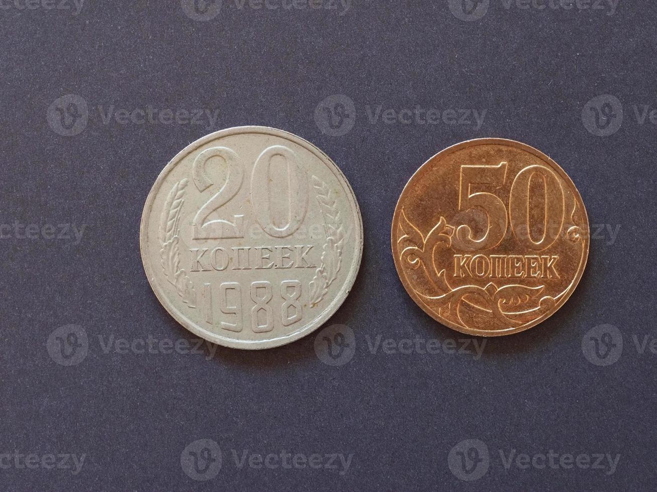 pièce de rouble, russie photo