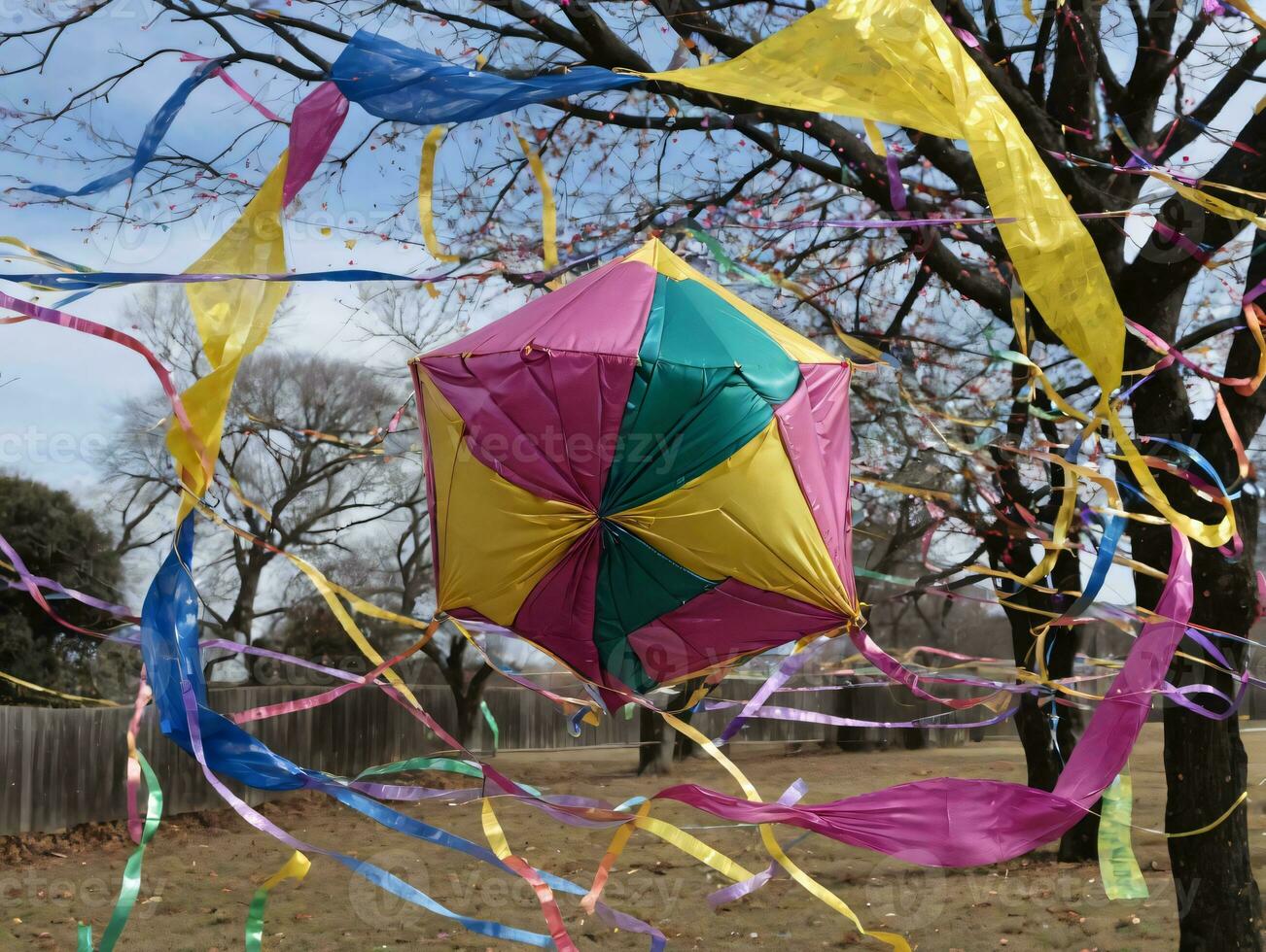 une arbre avec non feuilles. ai généré photo