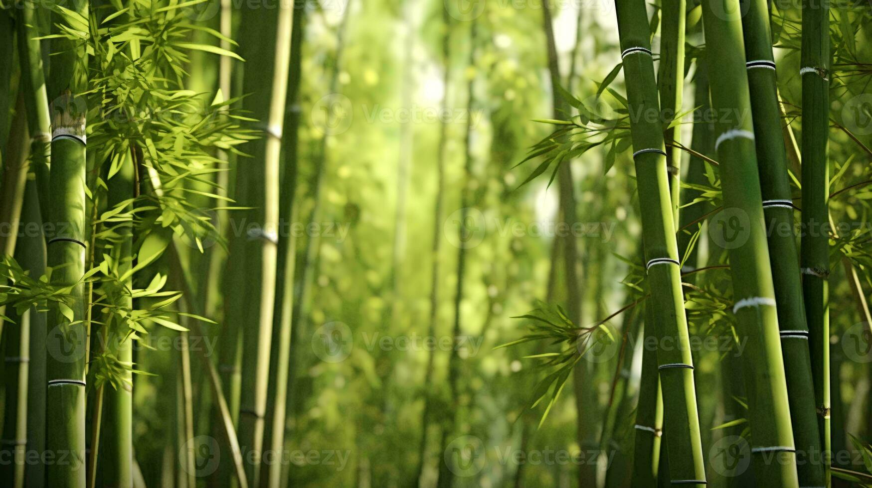 une fermer de certains bambou ai généré photo