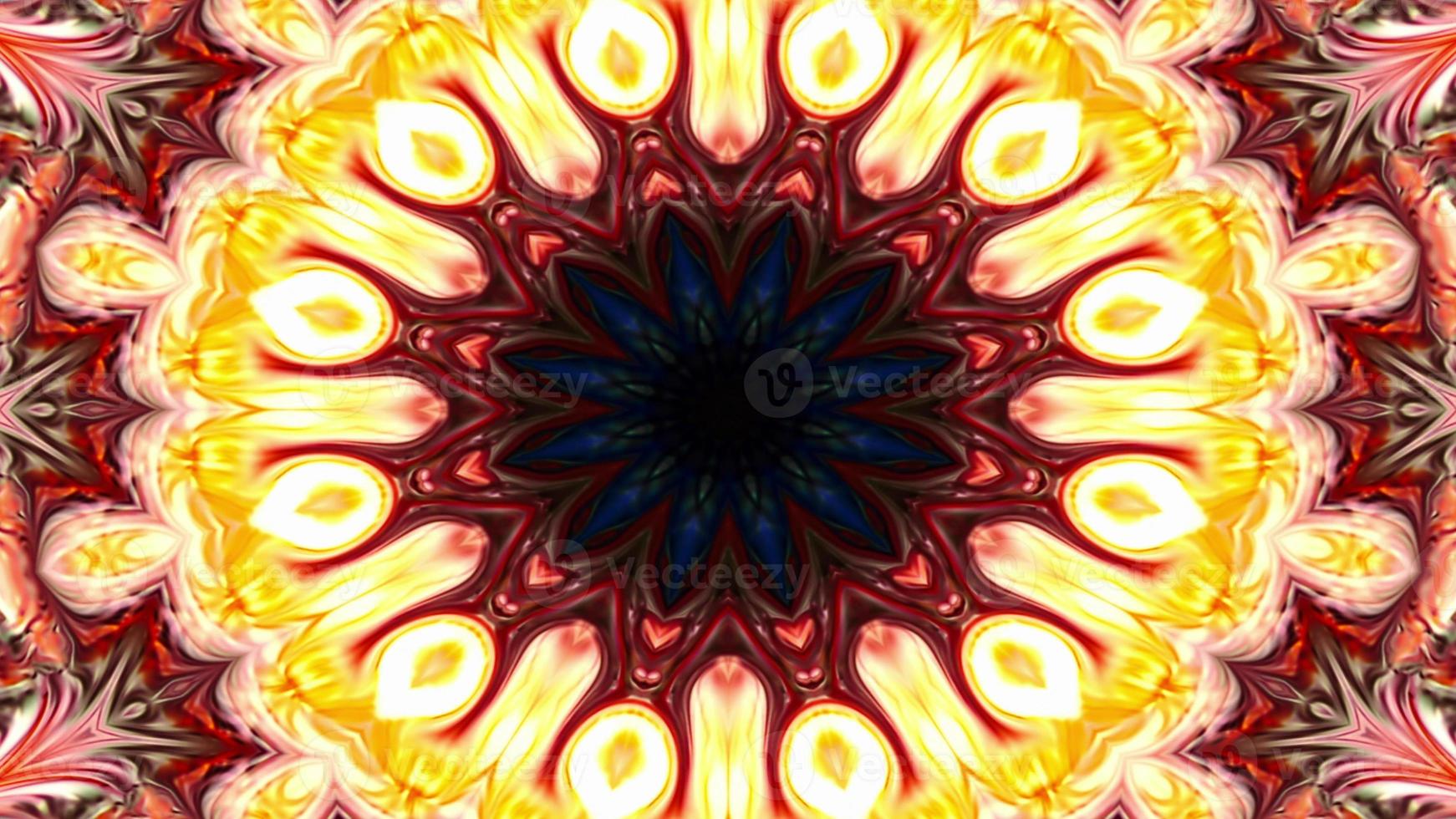 Kaléidoscope symétrique coloré abstrait photo