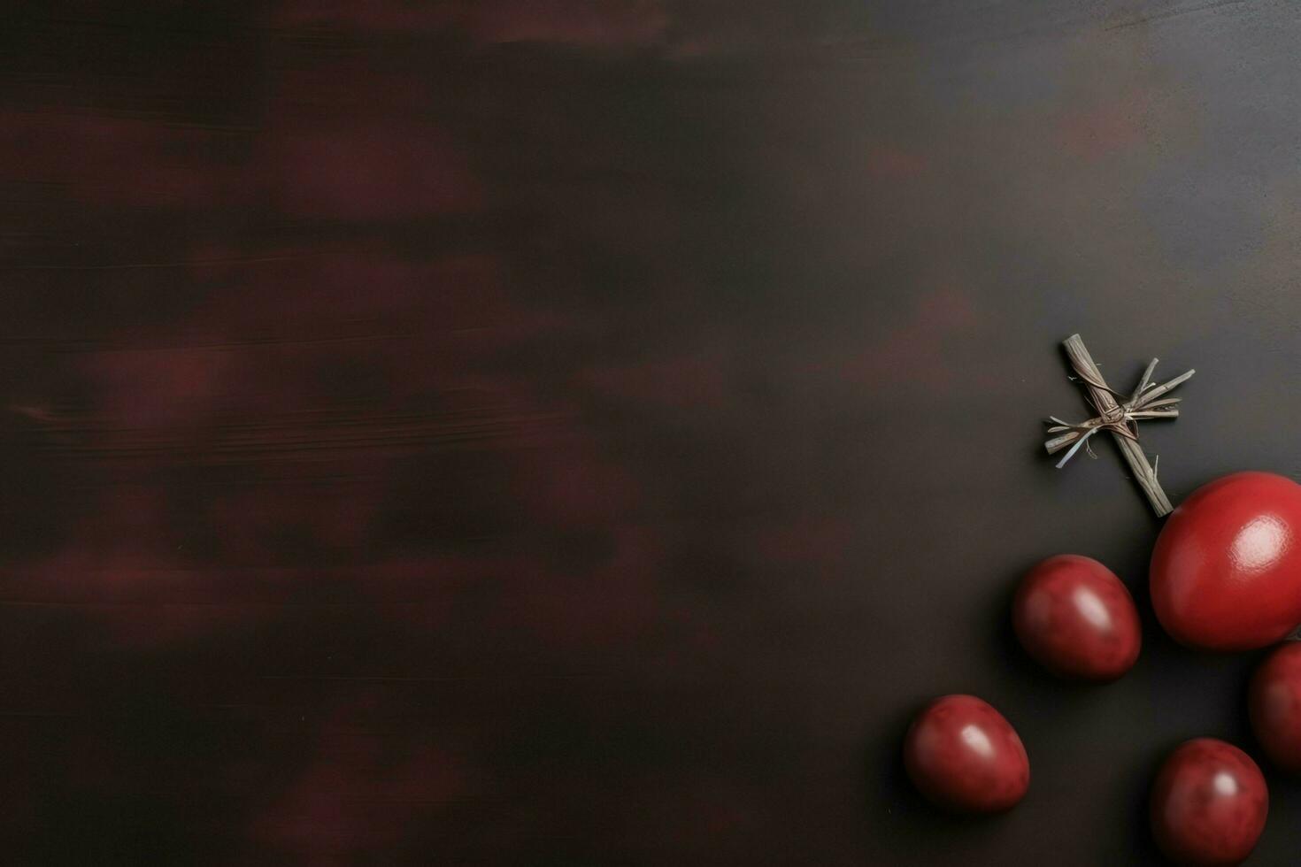 content bien Vendredi fête concept avec couronne de les épines, Bible, Christian traverser et copie espace concept par ai généré photo