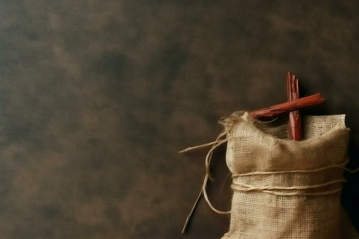 content bien Vendredi fête concept avec couronne de les épines, Bible, Christian traverser et copie espace concept par ai généré photo