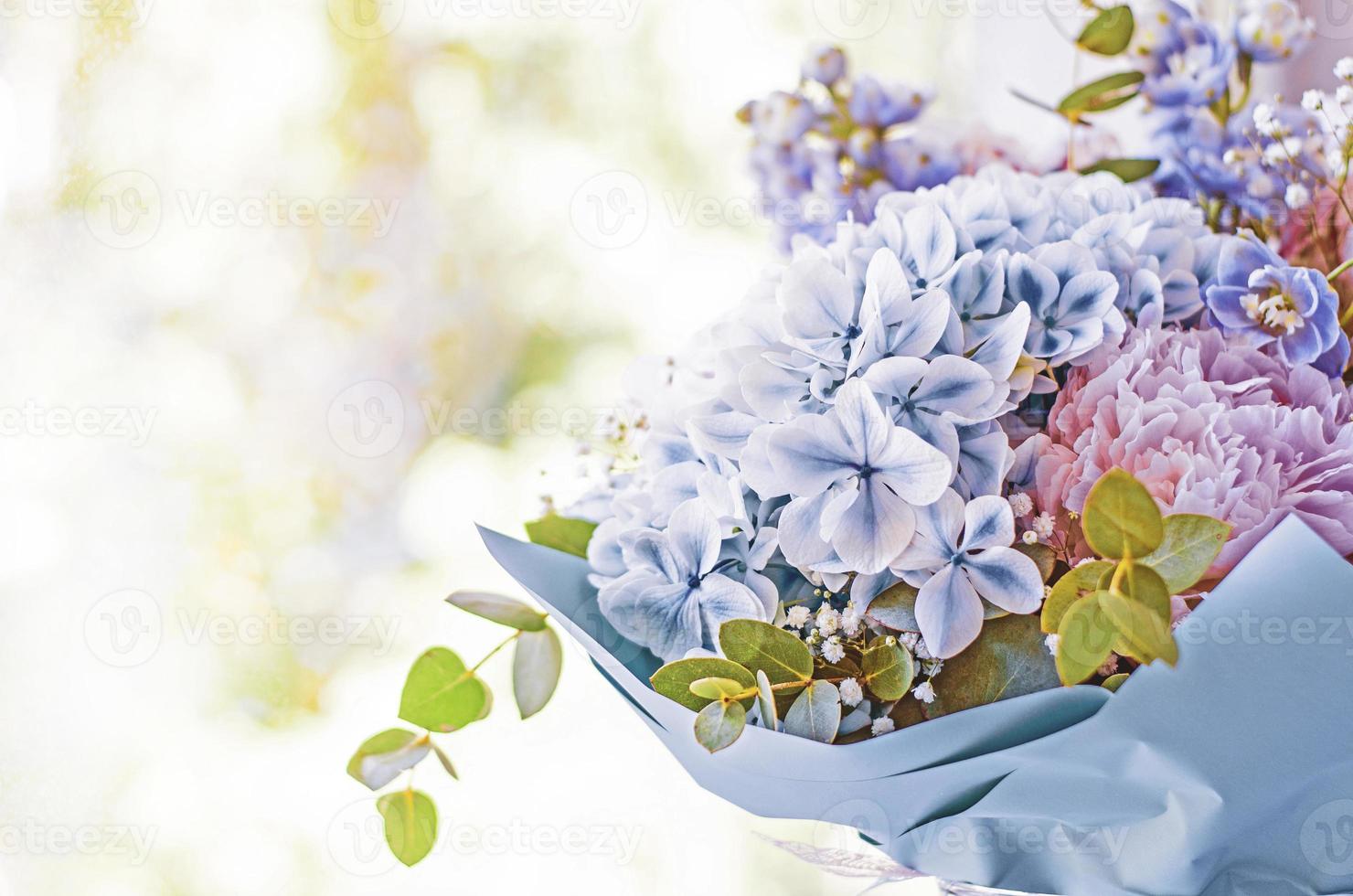 gros plan bouquet de fleurs photo