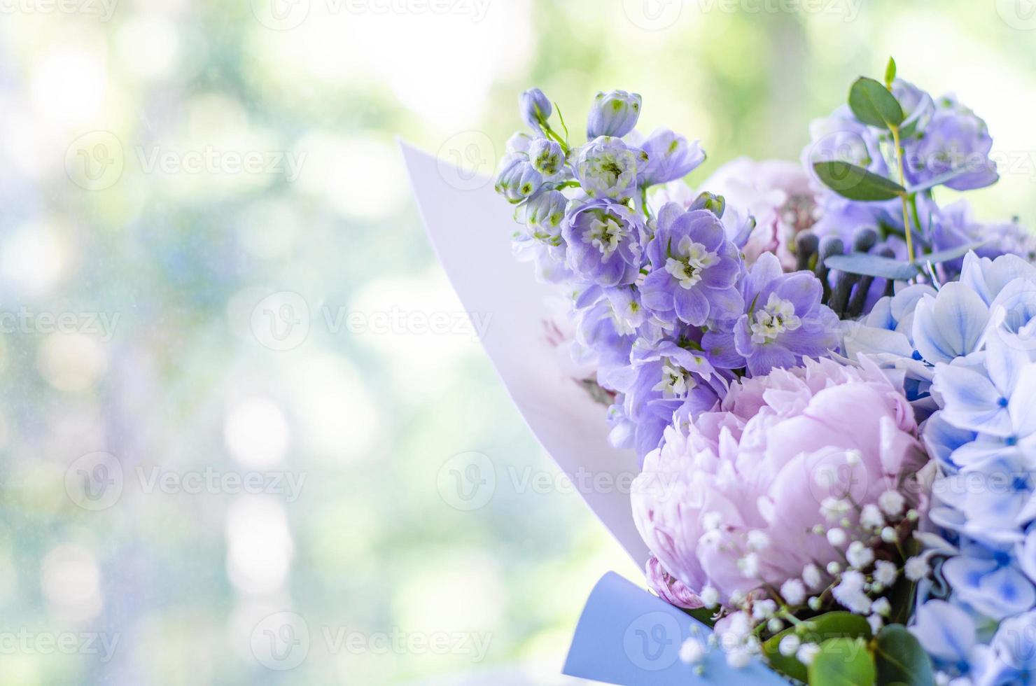 gros plan bouquet de fleurs photo