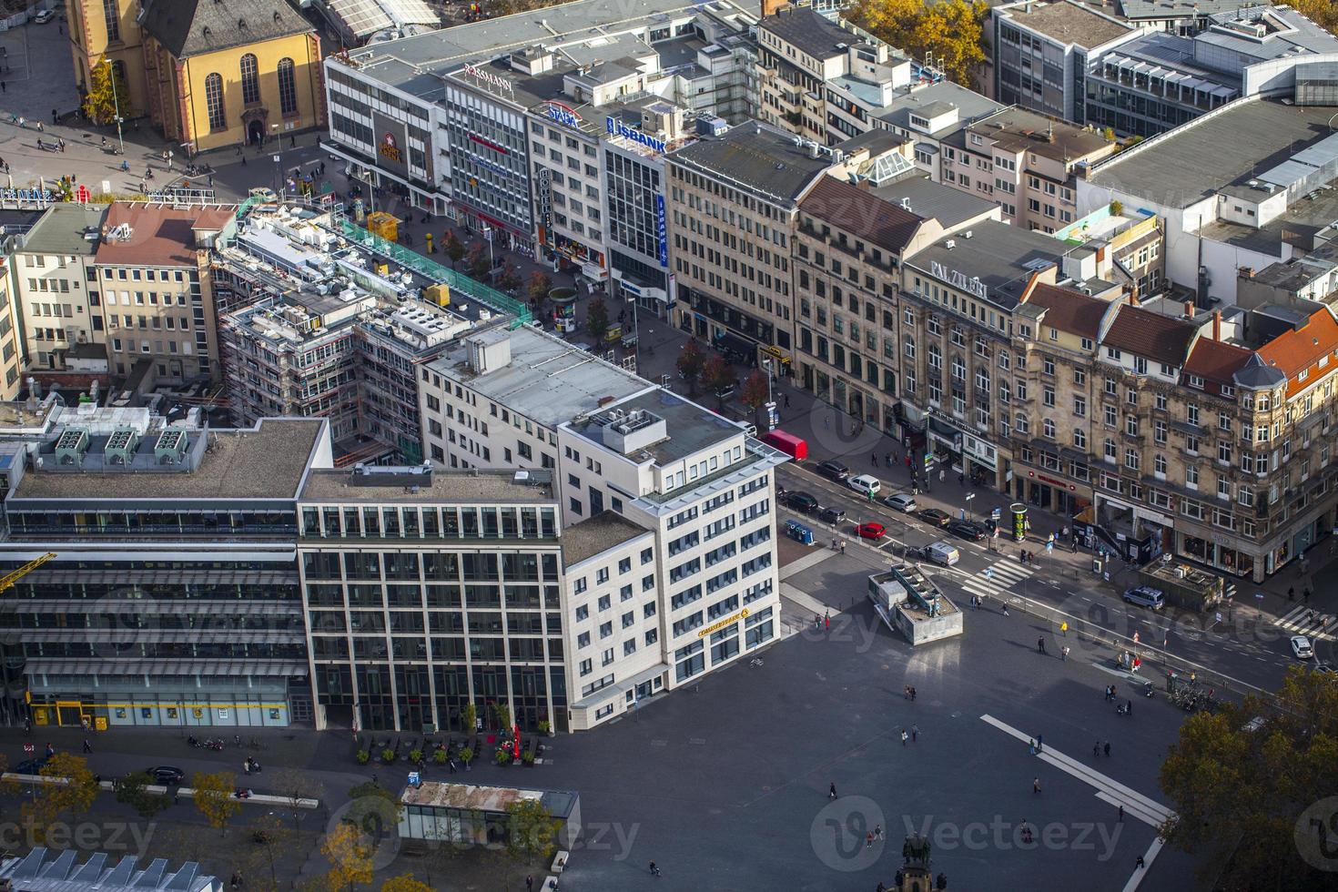 Bâtiments généraux de paysage urbain européen en allemagne francfort photo