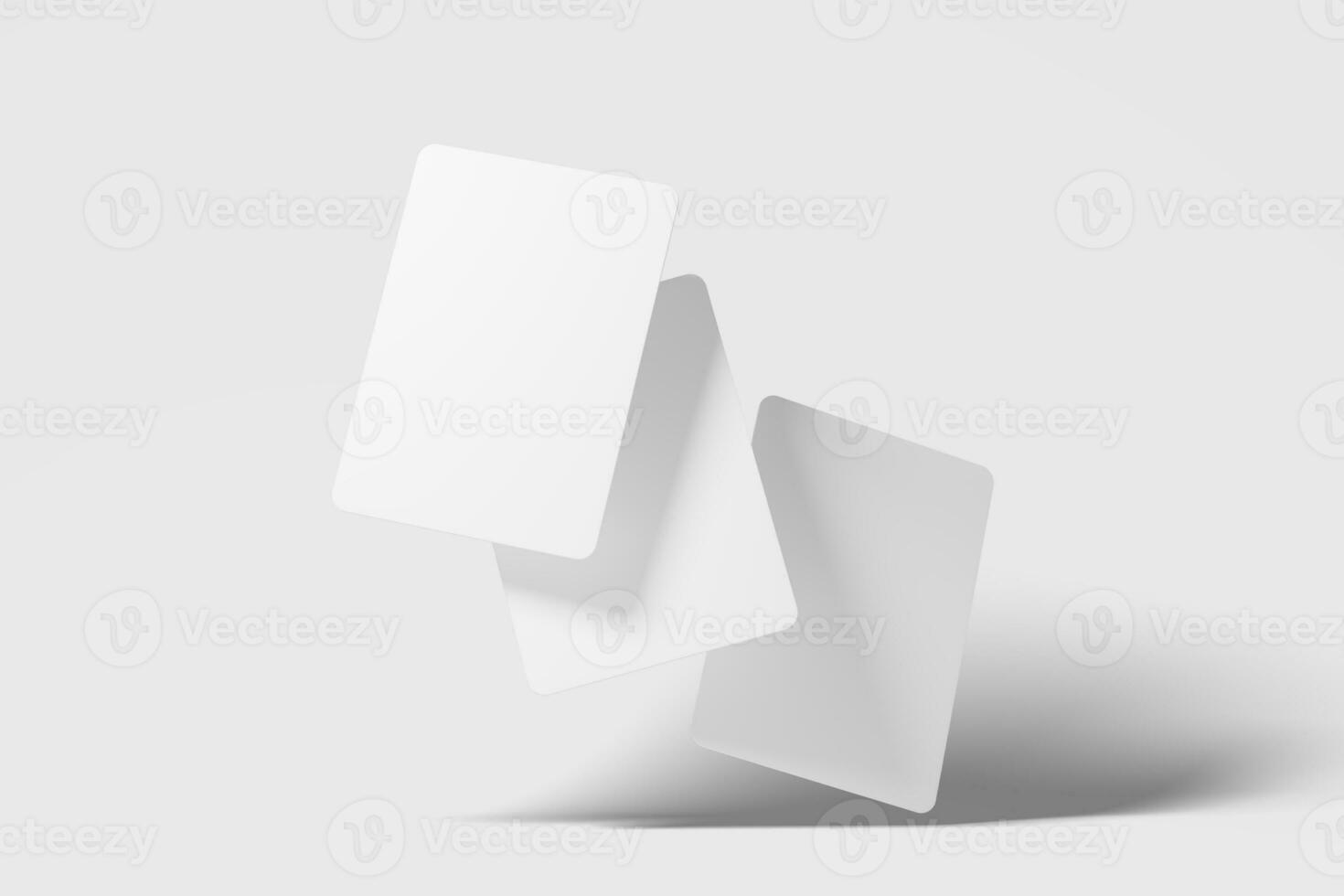 commerce carte emballage 3d le rendu blanc Vide maquette photo