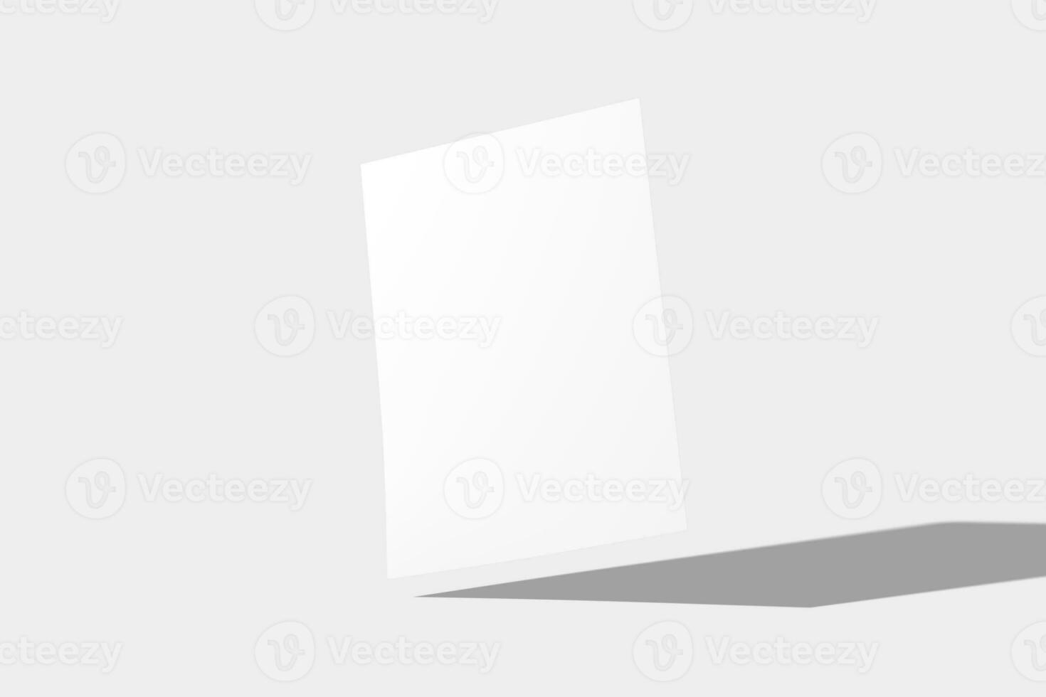 a4 a5 prospectus affiche 3d le rendu blanc Vide maquette photo