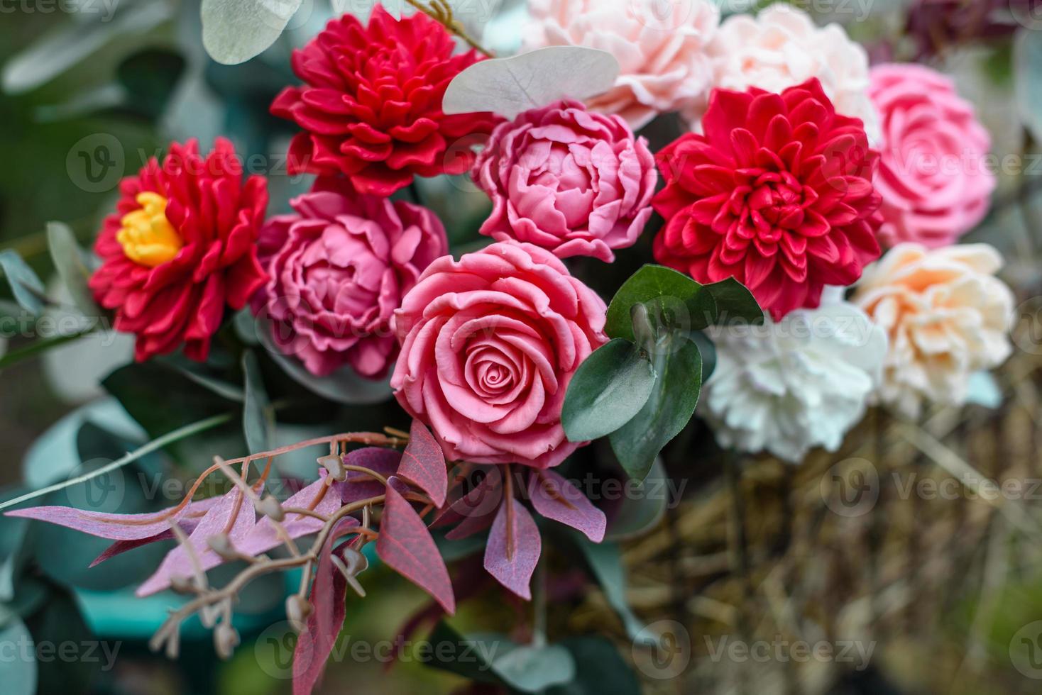 bouquet de couleurs vives à base de savon photo