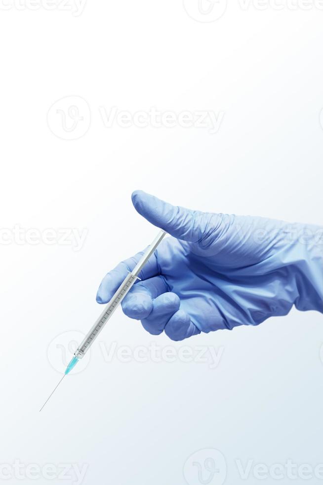 Vaccination de rendu 3D, vaccin contre le coronavirus. photo