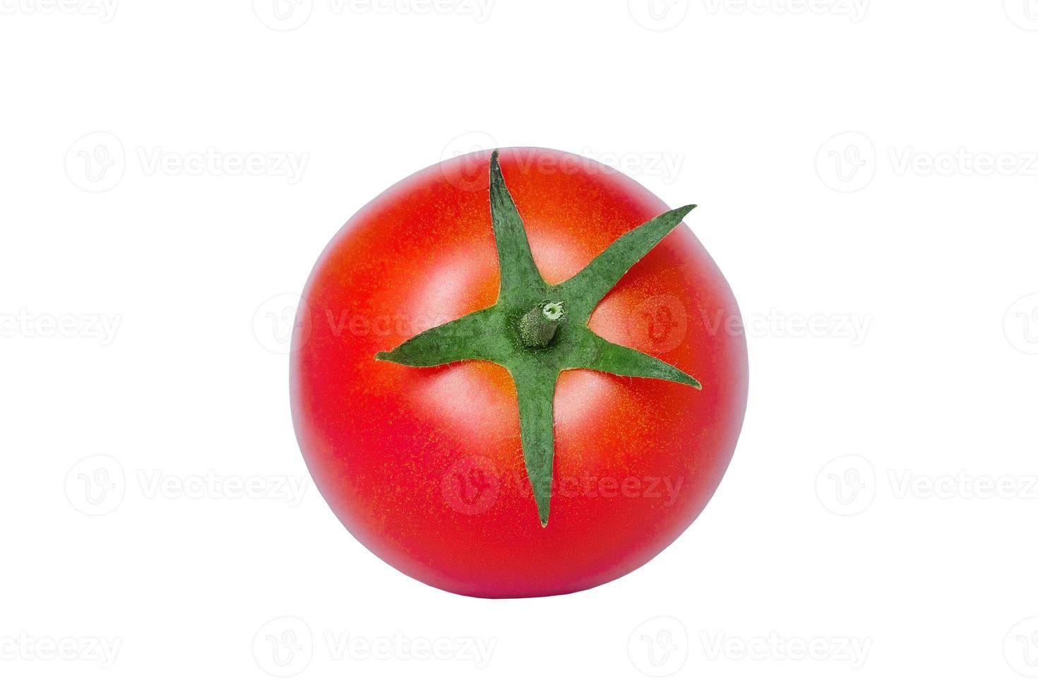 tomate rouge isolé sur fond blanc photo