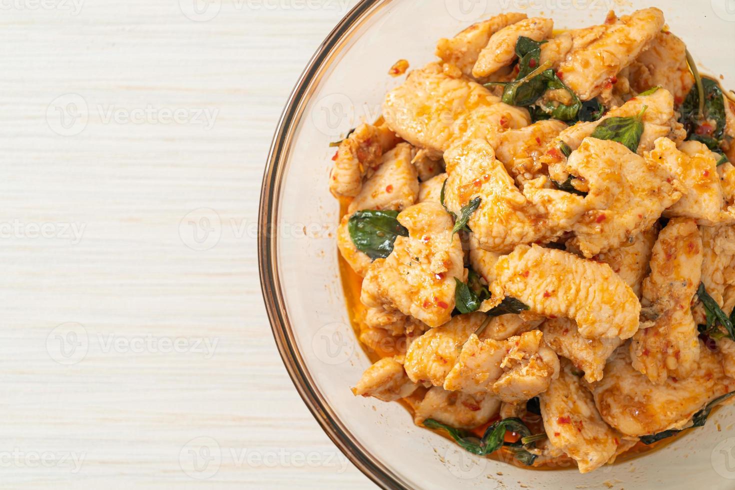 poulet sauté avec pâte de piment photo