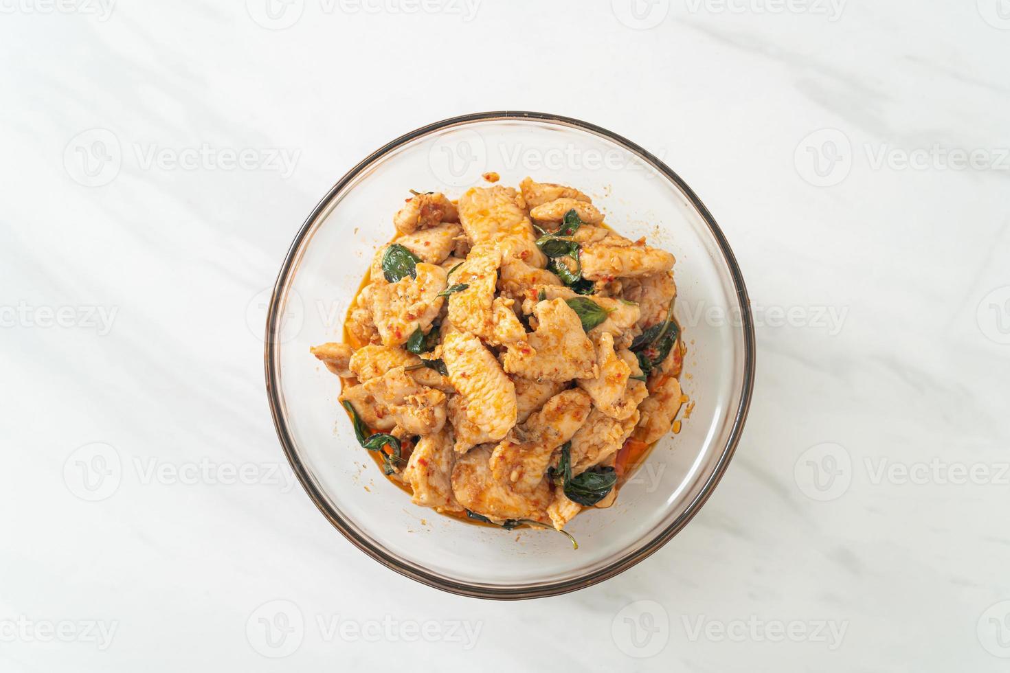 poulet sauté avec pâte de piment photo