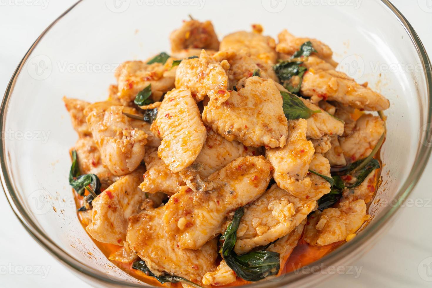 poulet sauté avec pâte de piment photo