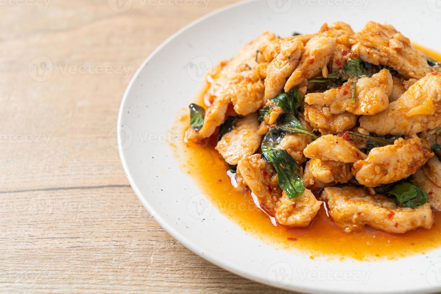 poulet sauté avec pâte de piment photo