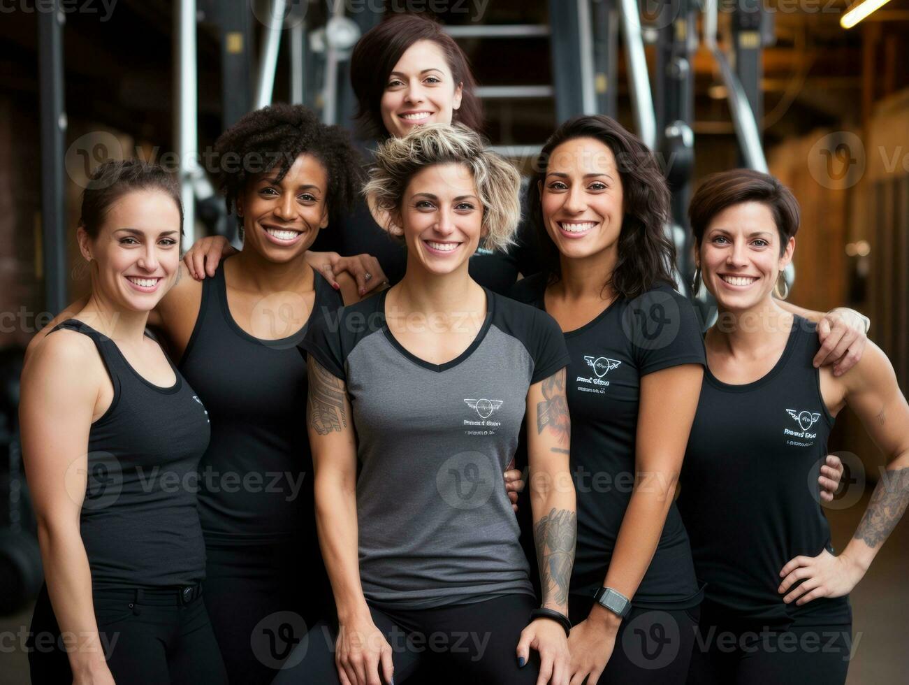 photographier de femmes qui ascenseur habiliter se ai génératif photo