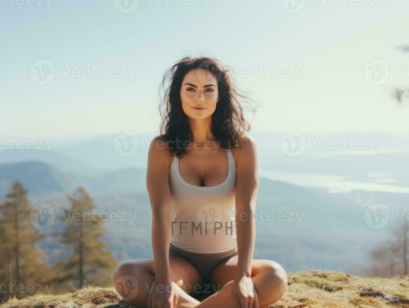 photographier de femmes qui ascenseur habiliter se ai génératif photo