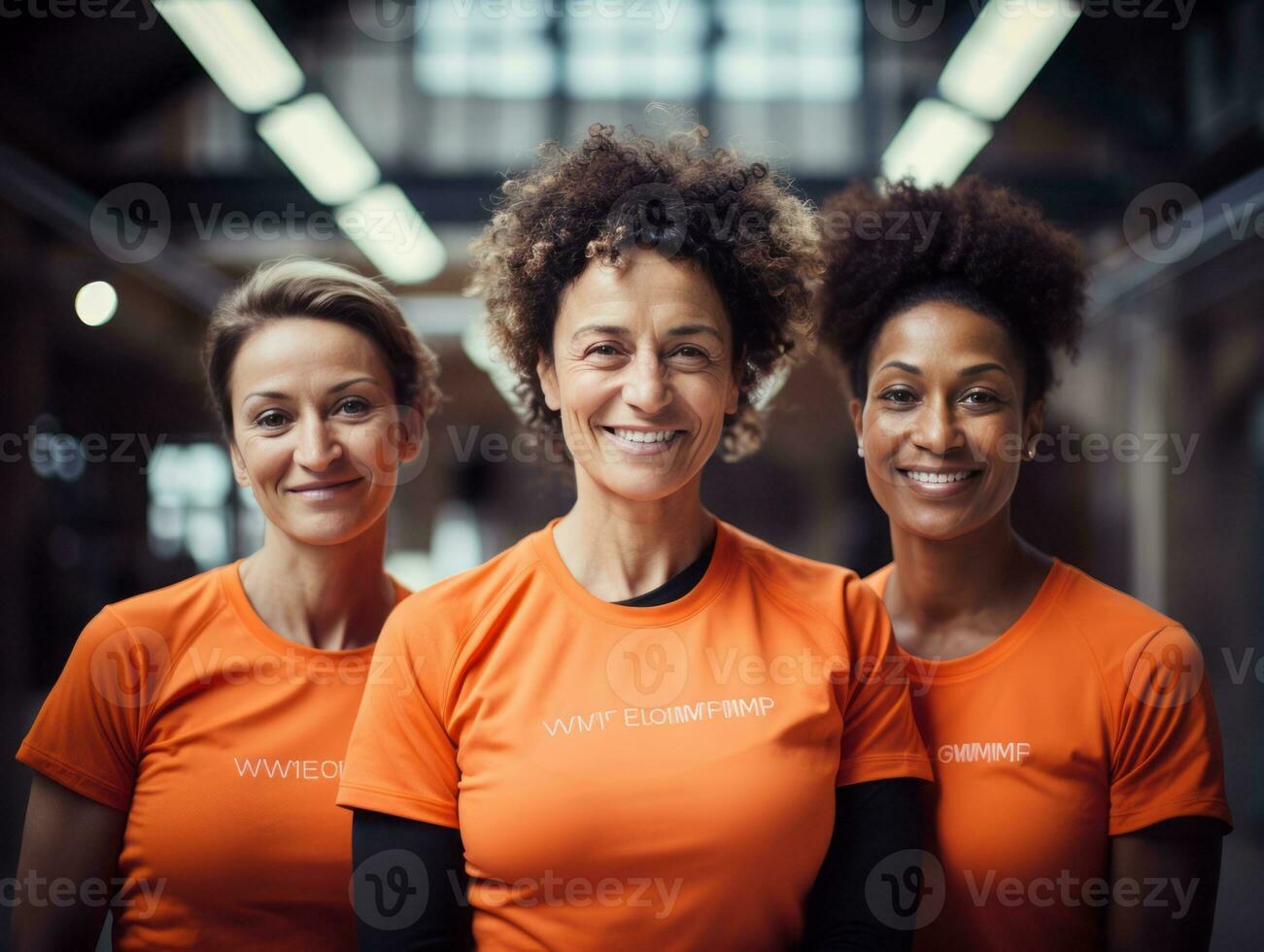 photographier de femmes qui ascenseur habiliter se ai génératif photo