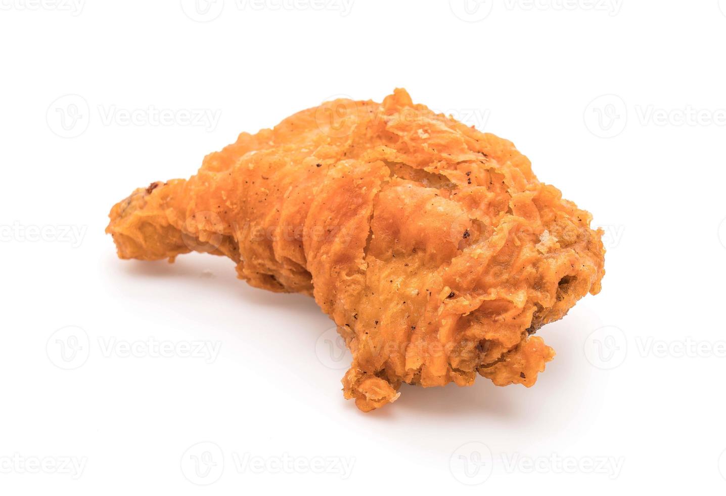 poulet frit sur fond blanc photo