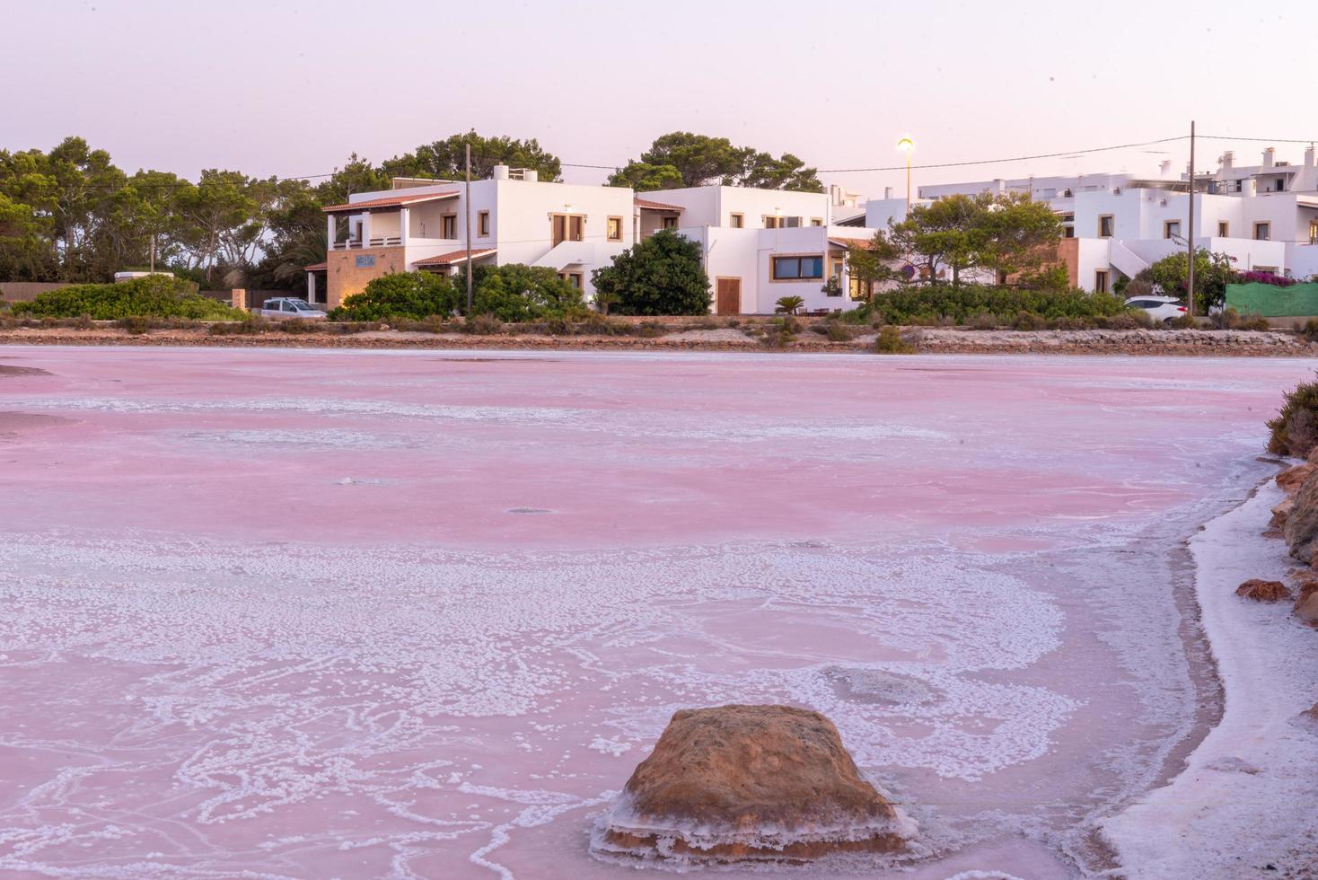 coucher de soleil sur las salinas à formentera en 2021 photo