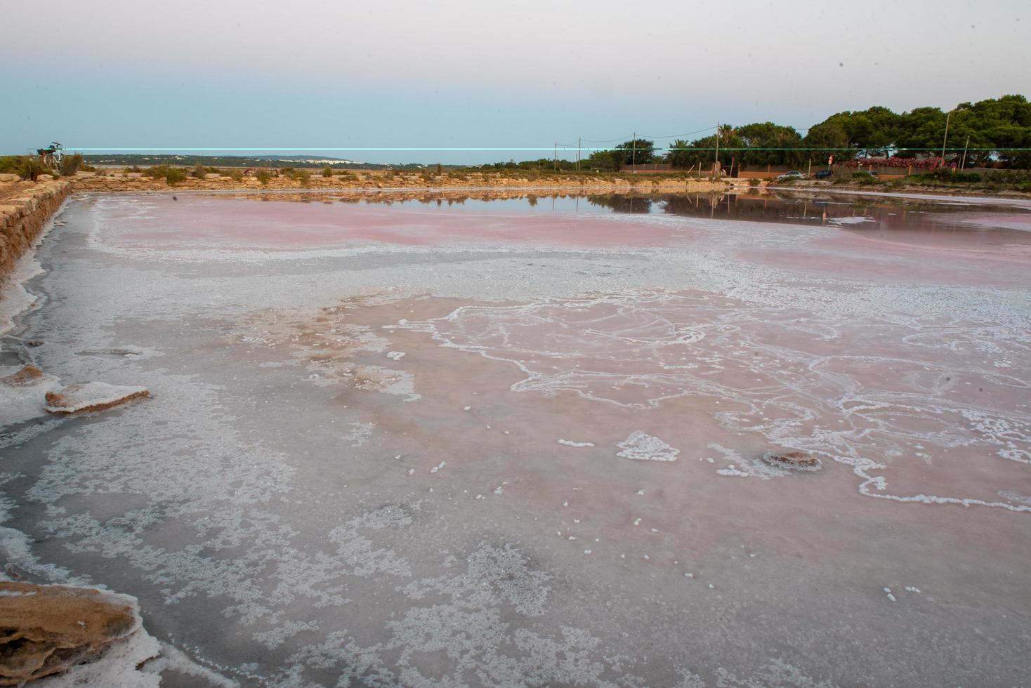 coucher de soleil sur las salinas à formentera en 2021 photo