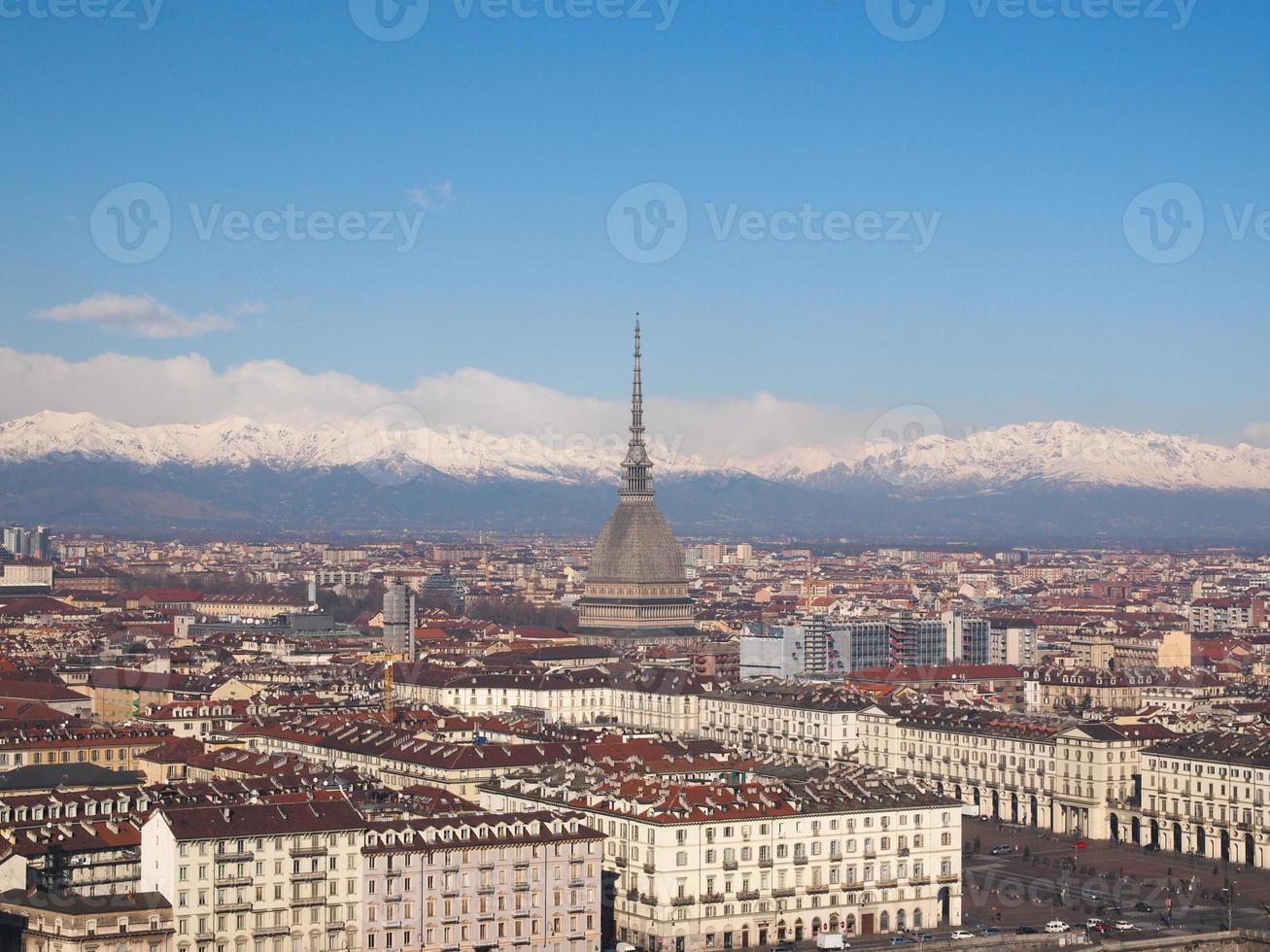 vue aérienne de turin photo