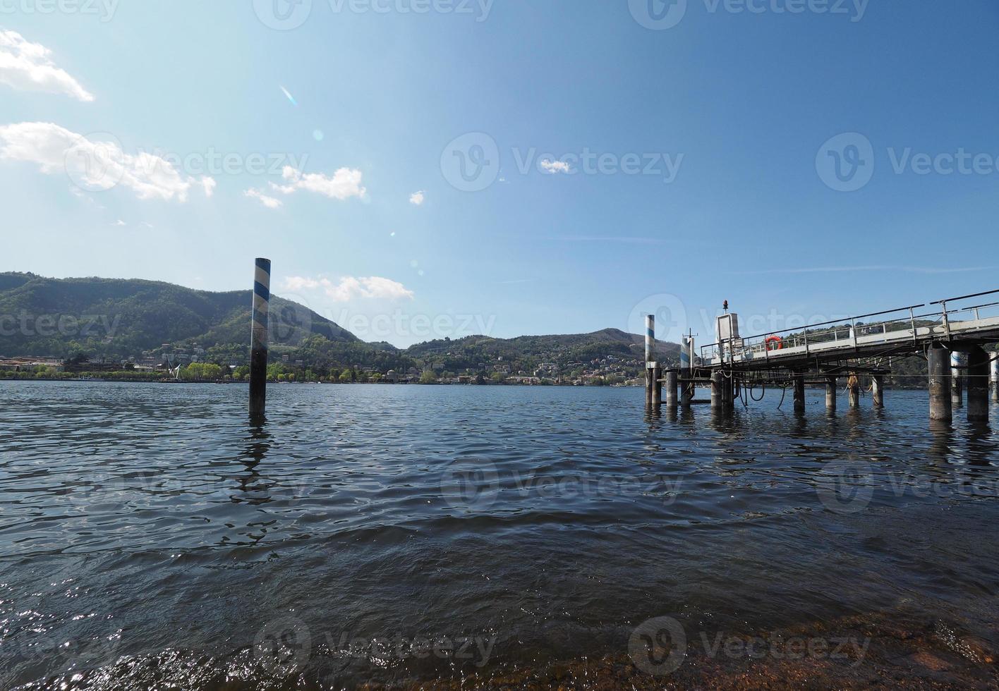 vue sur le lac de côme photo