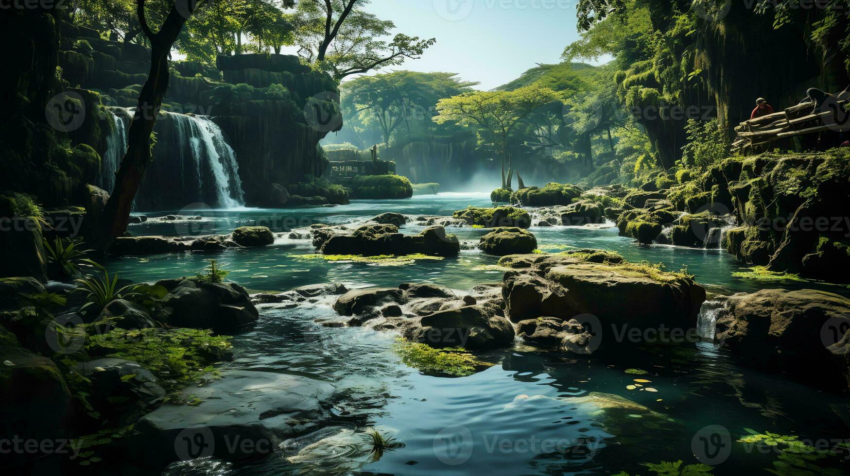 le beauté de la nature ai génératif photo