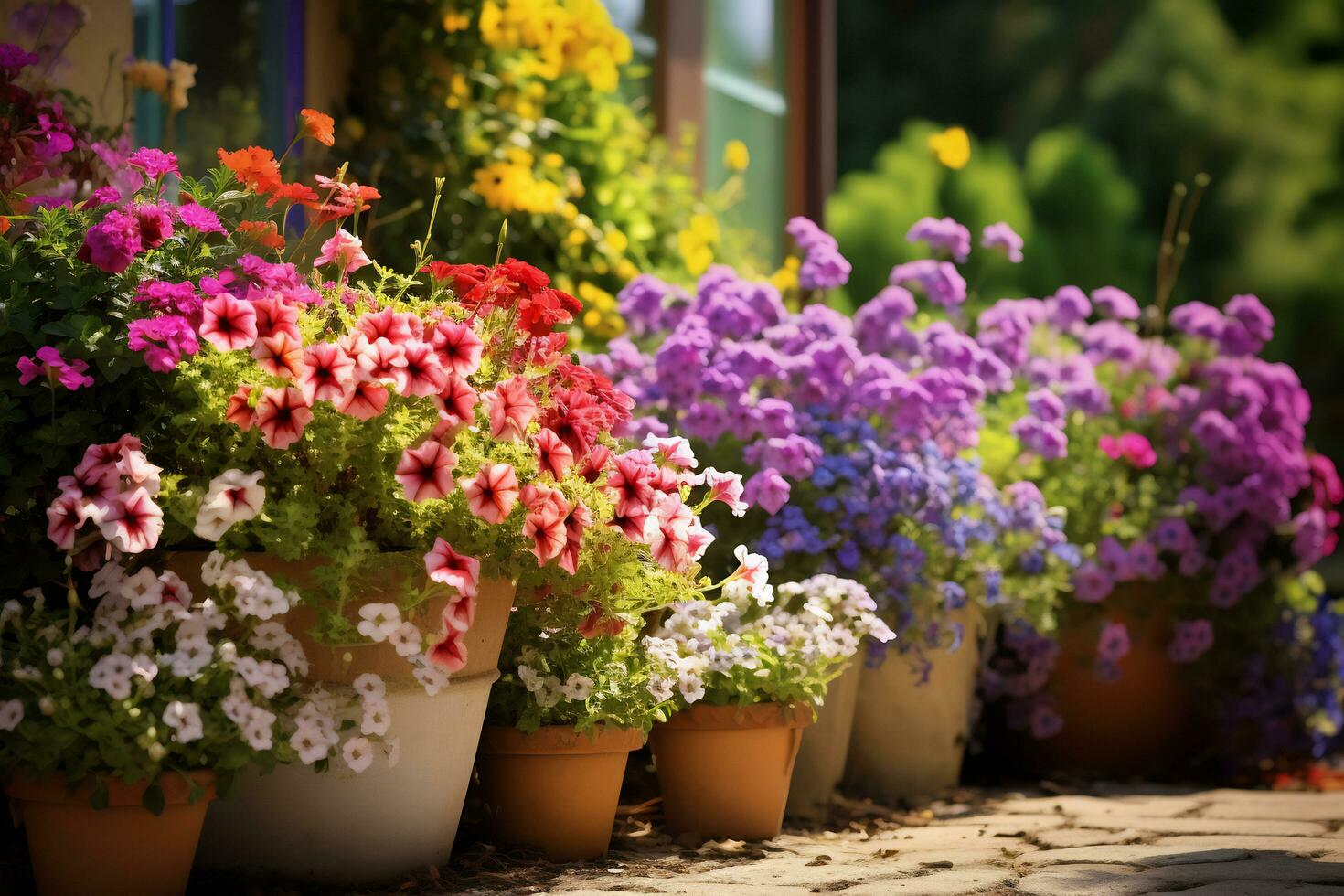 Capturer de le joie Accueil jardinage ai génératif photo