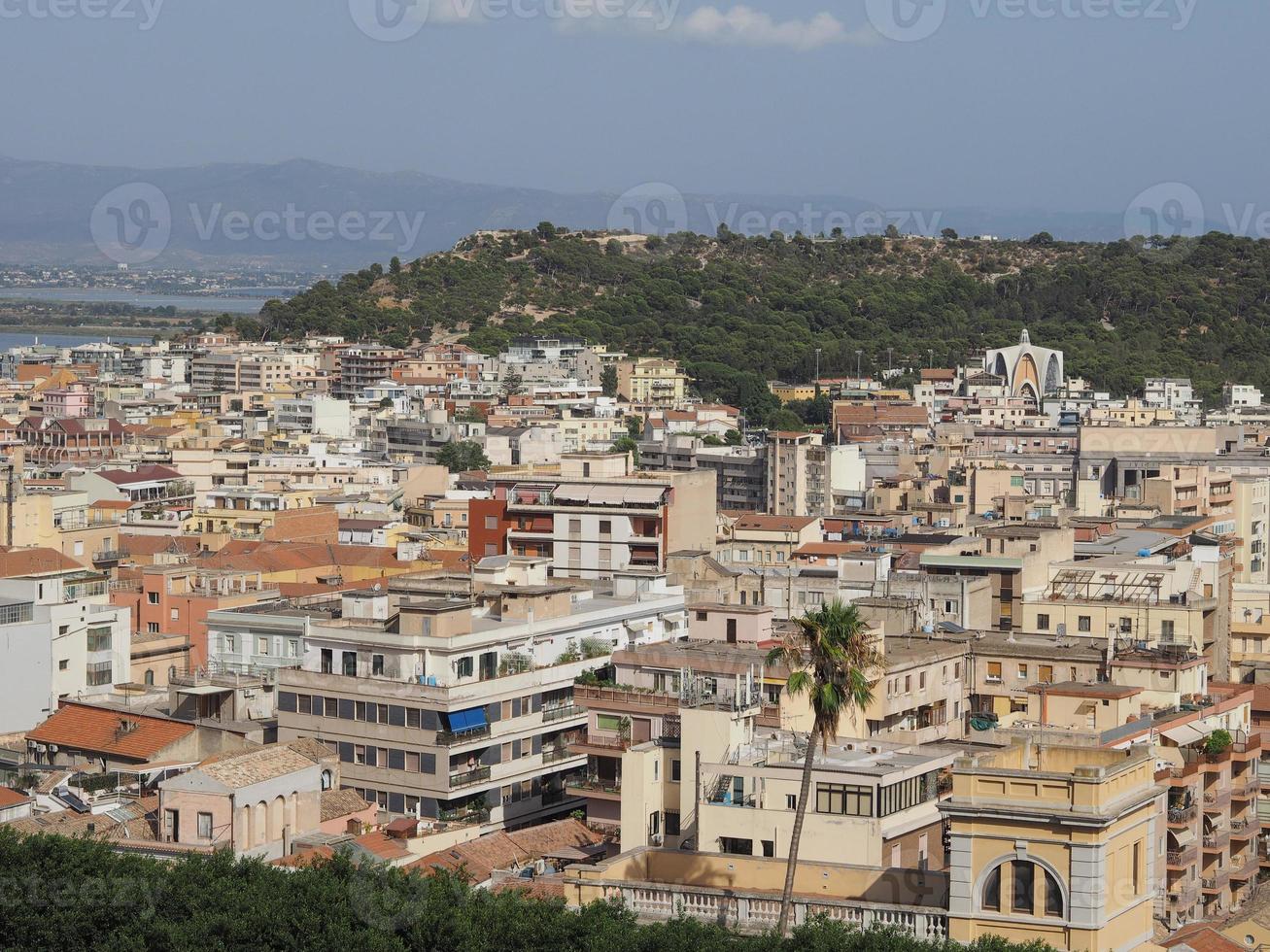 vue aérienne de cagliari photo