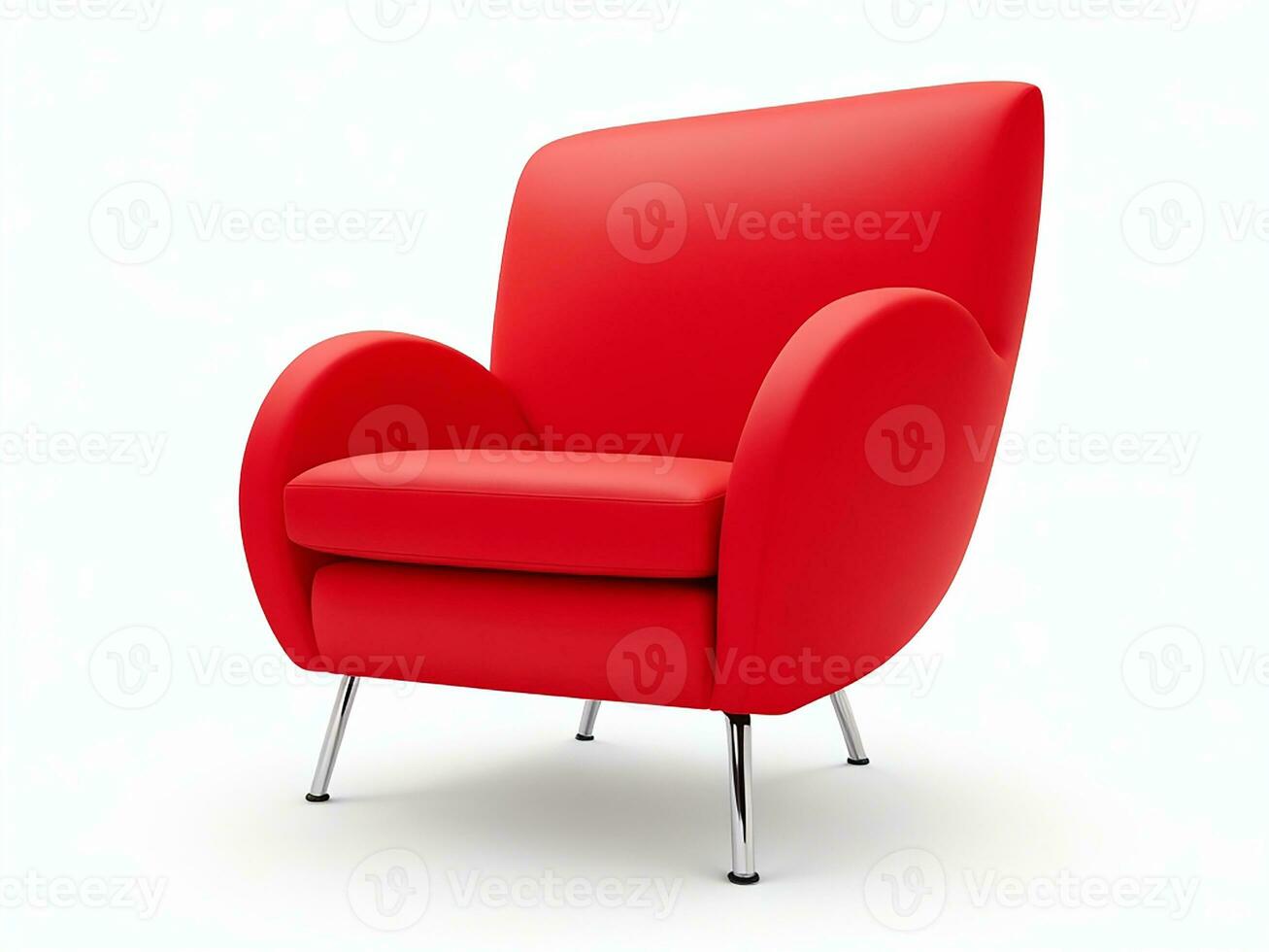 ai génératif magnifique chaise Nouveau élégant Couleur plein isolé sur une blanc Contexte photo