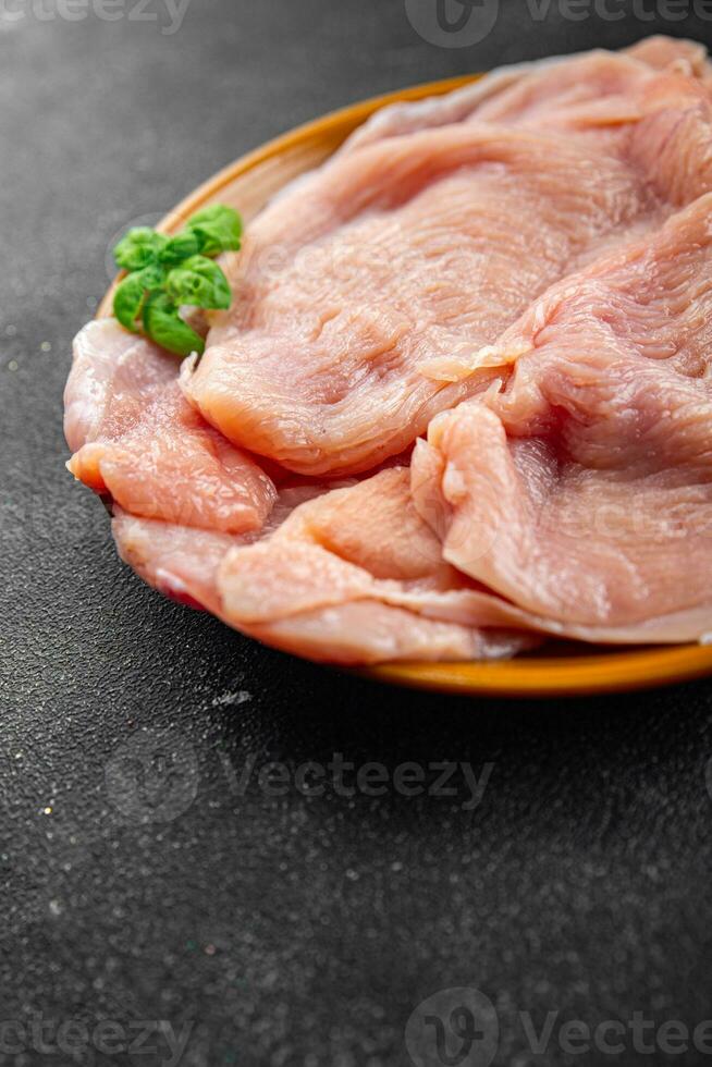 dinde filet tranche Frais la volaille Viande en bonne santé en mangeant cuisine apéritif repas nourriture casse-croûte sur le table copie espace nourriture Contexte photo