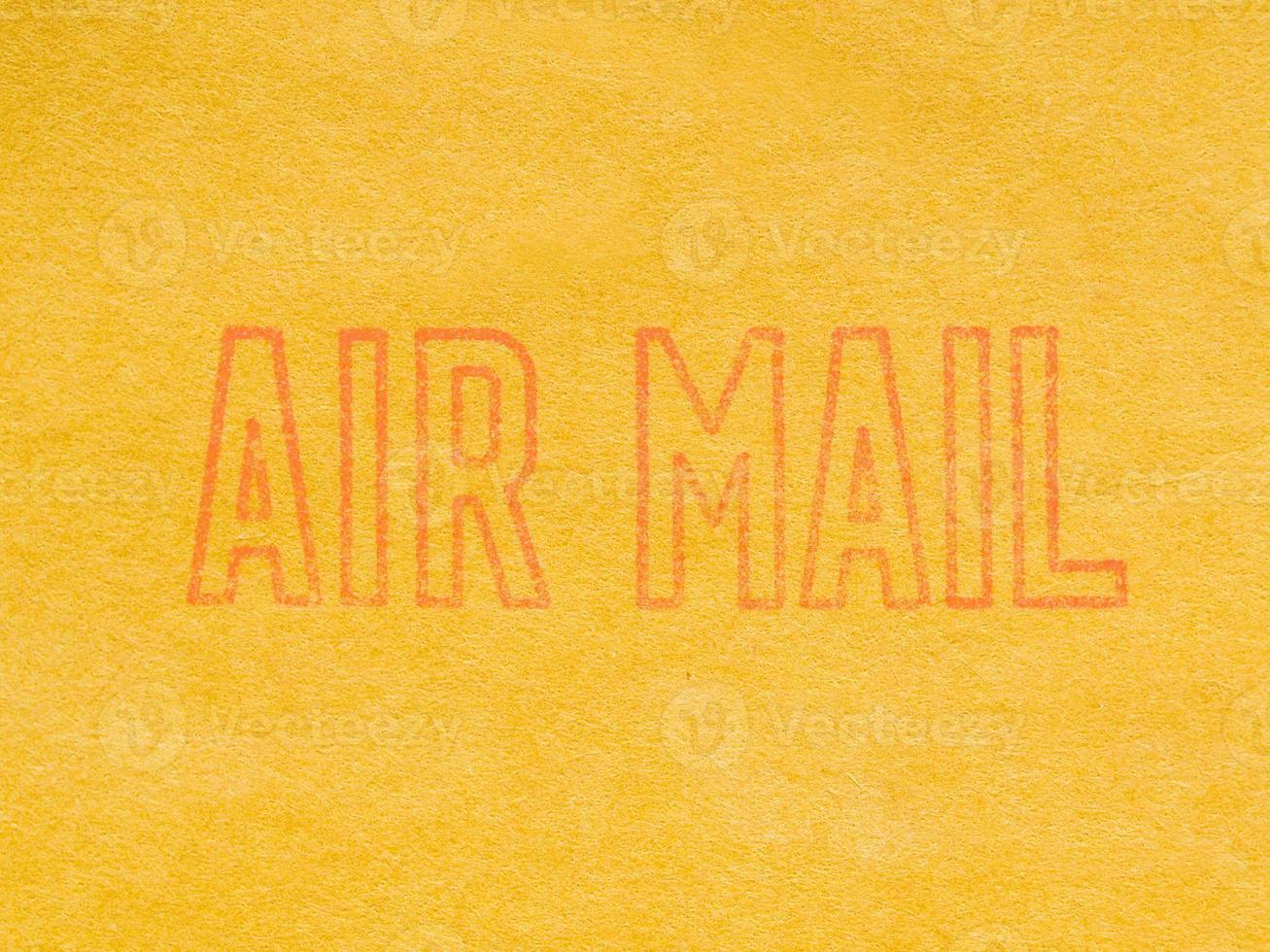 enveloppe de lettre par avion photo