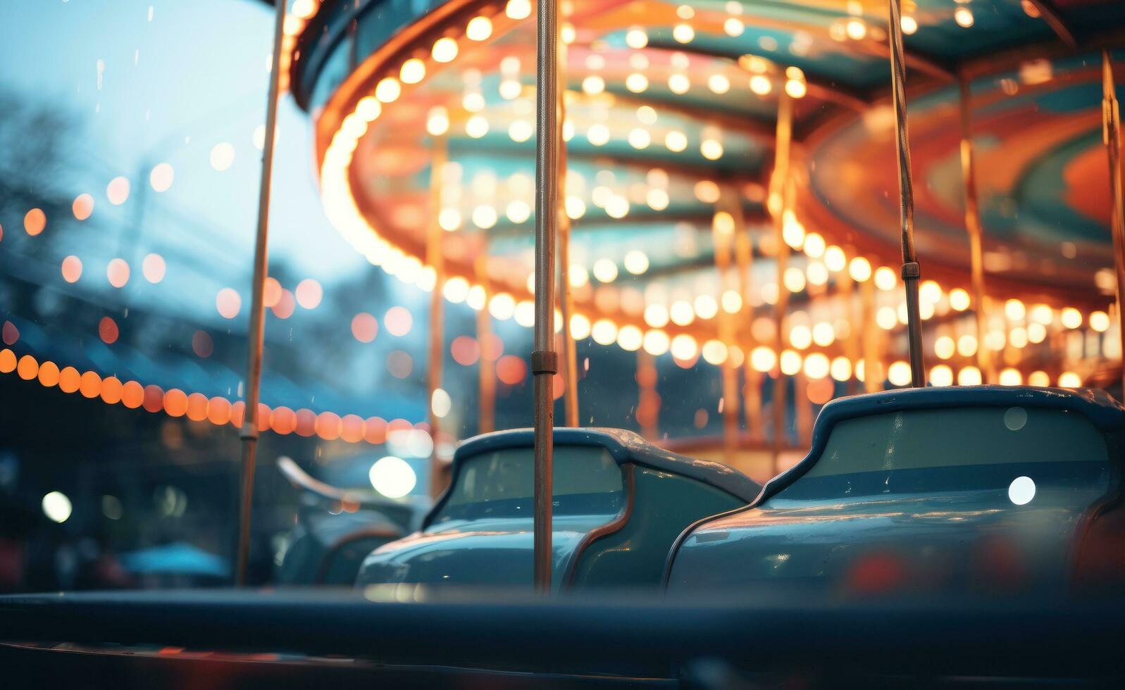 une floue Contexte de le champ de foire balade photo