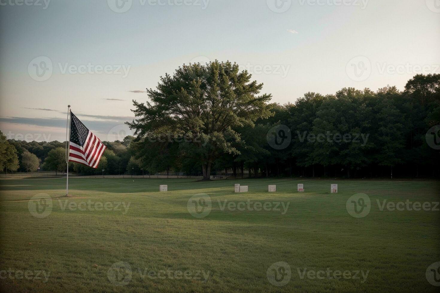 honorer notre héros une patriotique hommage à anciens combattants. ai généré. photo