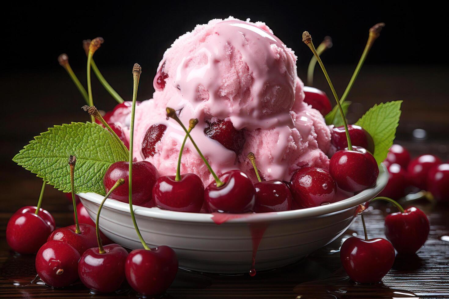 monde célèbre la glace crème délices. satisfaire votre sucré les envies. ai génératif photo