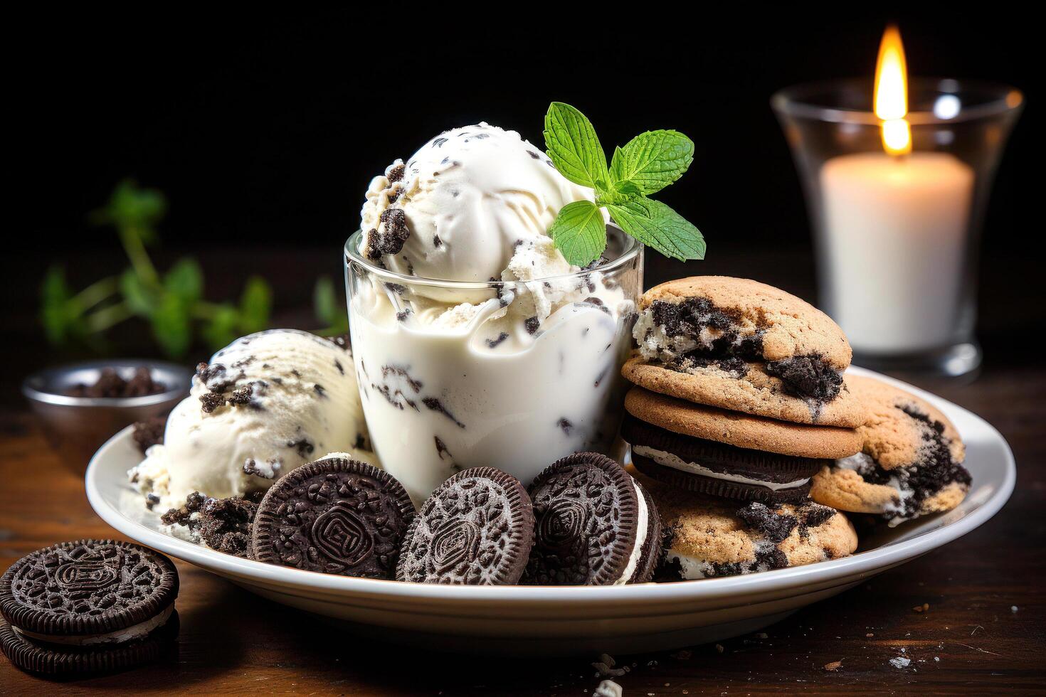 monde célèbre la glace crème délices. satisfaire votre sucré les envies. ai génératif photo