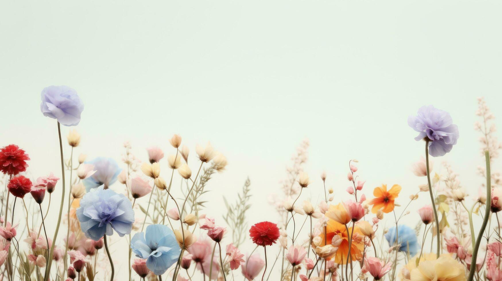 sauvage Prairie fleurs avec copie espace photo
