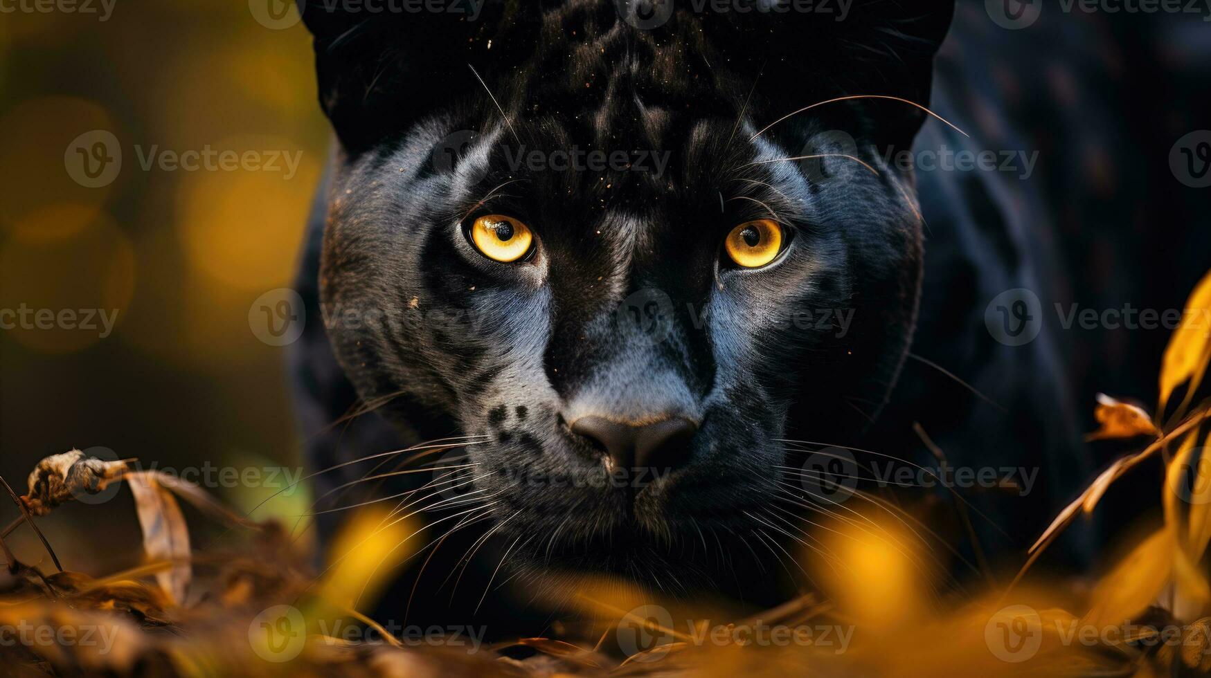 panthère la photographie une fermer de une félin beauté dans le sauvage ai généré photo