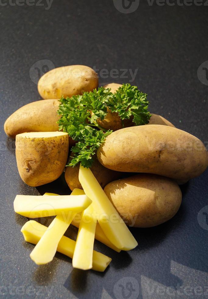 pommes de terre allemandes directement après la récolte photo