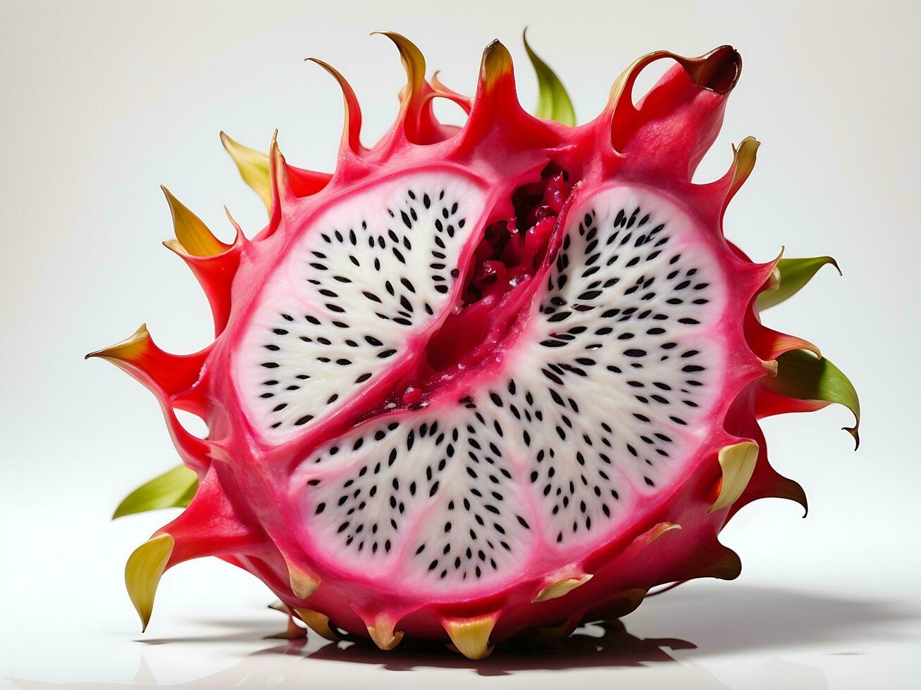 rouge dragon fruit blanc Contexte génératif ai photo