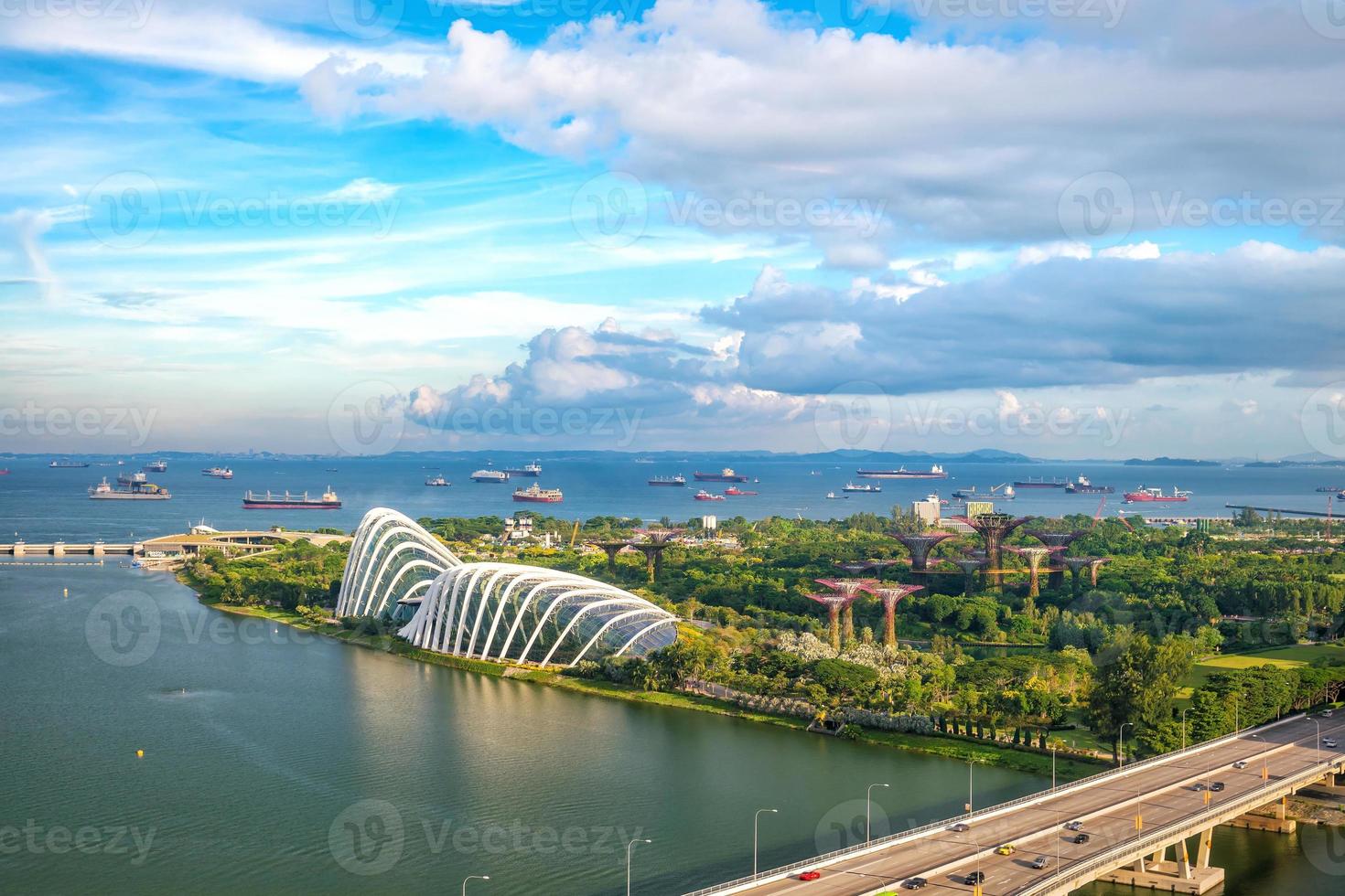 le centre-ville de singapour skyline bay area photo